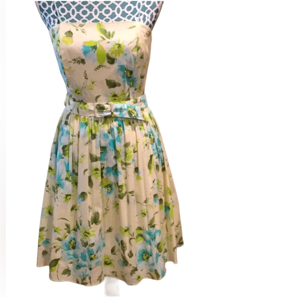 Tailor New York Spaghetti Strap Floral Sundress S4